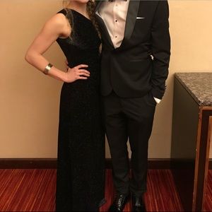 Calvin Klein black shimmer dress